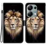 For Xiaomi Redmi Note 13 Pro 4G  /  Poco M6 Pro 4G Case Pattern Printing Anti-Drop Leather Wallet Phone Cover with Lanyard