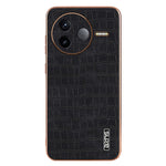 AZNS For Xiaomi Poco F7 Pro 5G / Redmi K80 5G Case Electroplating Crocodile Texture PU + TPU Phone Cover
