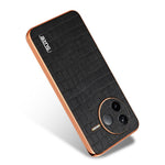AZNS For Xiaomi Poco F7 Pro 5G / Redmi K80 5G Case Electroplating Crocodile Texture PU + TPU Phone Cover
