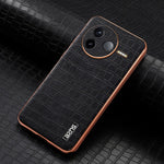 AZNS For Xiaomi Poco F7 Pro 5G / Redmi K80 5G Case Electroplating Crocodile Texture PU + TPU Phone Cover