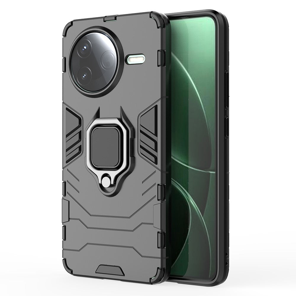 For Xiaomi Poco F7 Pro 5G / Redmi K80 5G Case PC+TPU Protective Phone Cover with Ring Kickstand