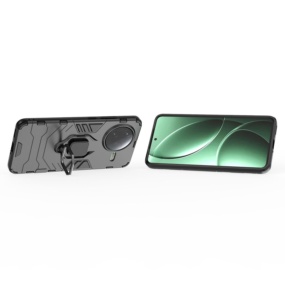 For Xiaomi Poco F7 Pro 5G / Redmi K80 5G Case PC+TPU Protective Phone Cover with Ring Kickstand