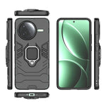 For Xiaomi Poco F7 Pro 5G / Redmi K80 5G Case PC+TPU Protective Phone Cover with Ring Kickstand