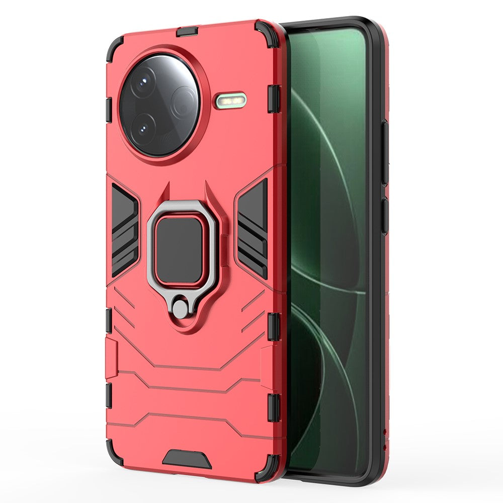 For Xiaomi Poco F7 Pro 5G / Redmi K80 5G Case PC+TPU Protective Phone Cover with Ring Kickstand
