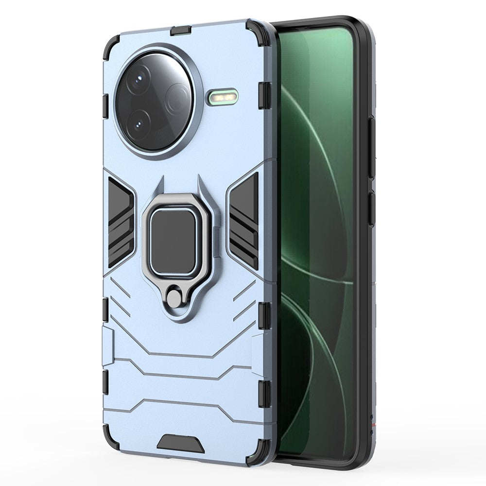 For Xiaomi Poco F7 Pro 5G / Redmi K80 5G Case PC+TPU Protective Phone Cover with Ring Kickstand