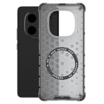 For Xiaomi Redmi Note 14 Pro 5G / Poco X7 5G Magnetic Case Honeycomb Design TPU + PC Phone Cover