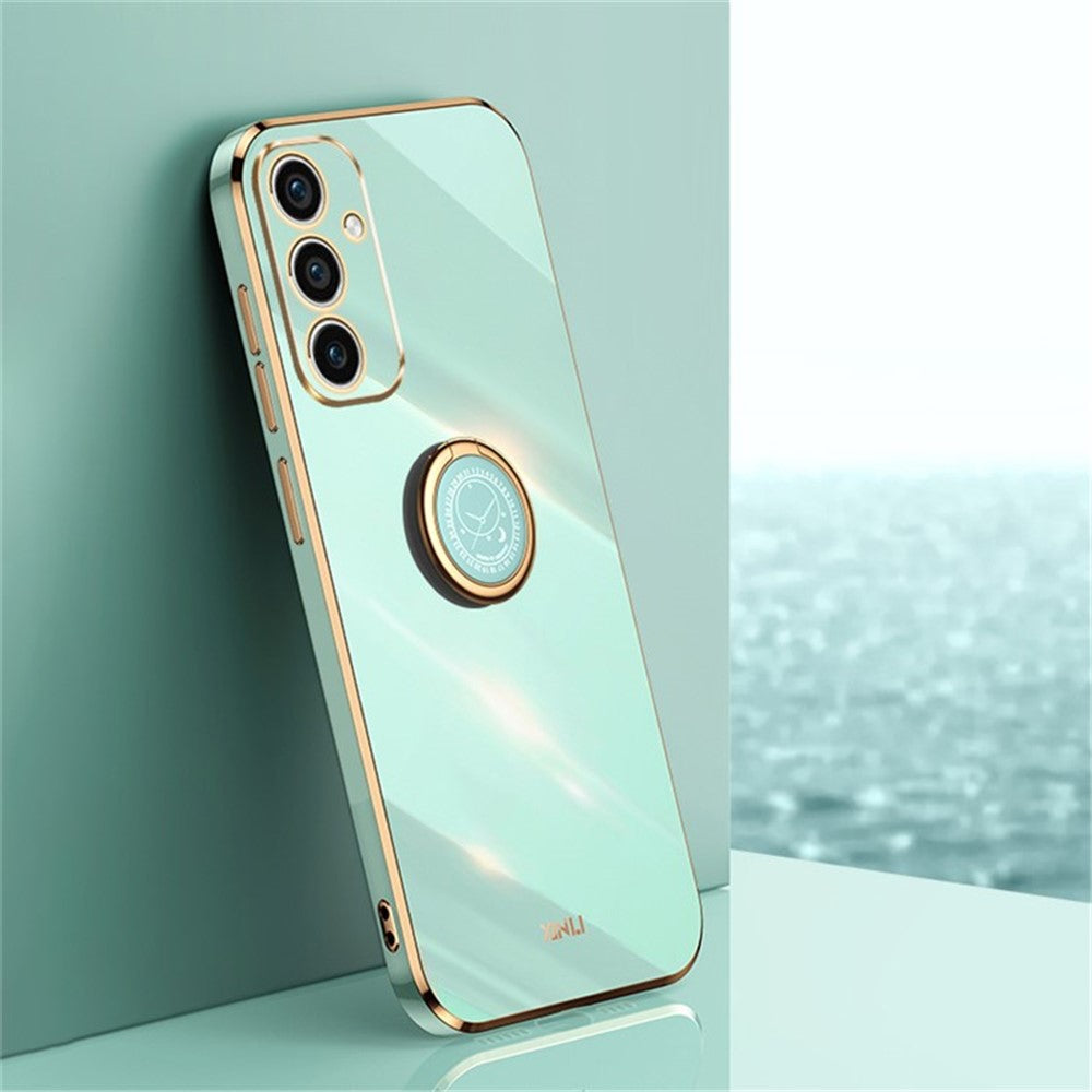 XINLI Til Samsung Galaxy A36 5G Cover Ring Kickstand Galvanisering TPU Telefoncover