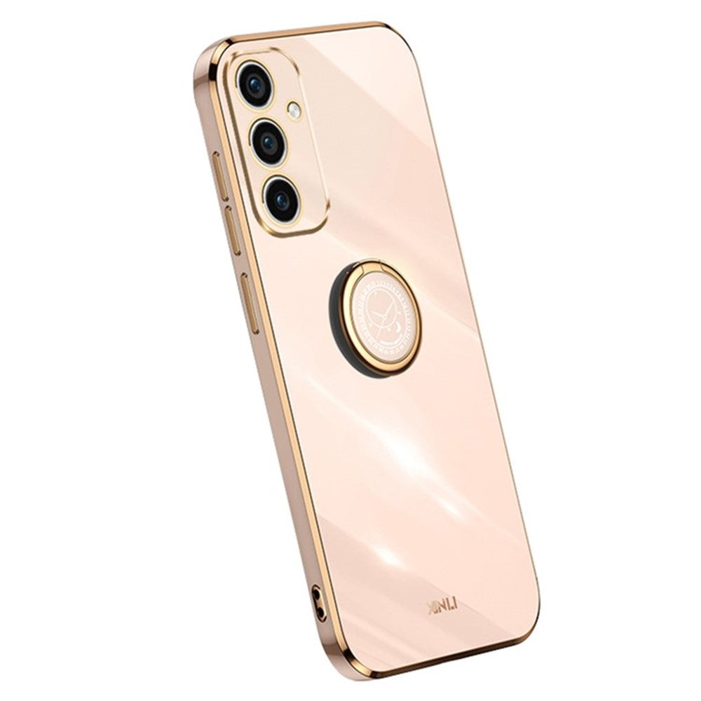 XINLI Til Samsung Galaxy A36 5G Cover Ring Kickstand Galvanisering TPU Telefoncover