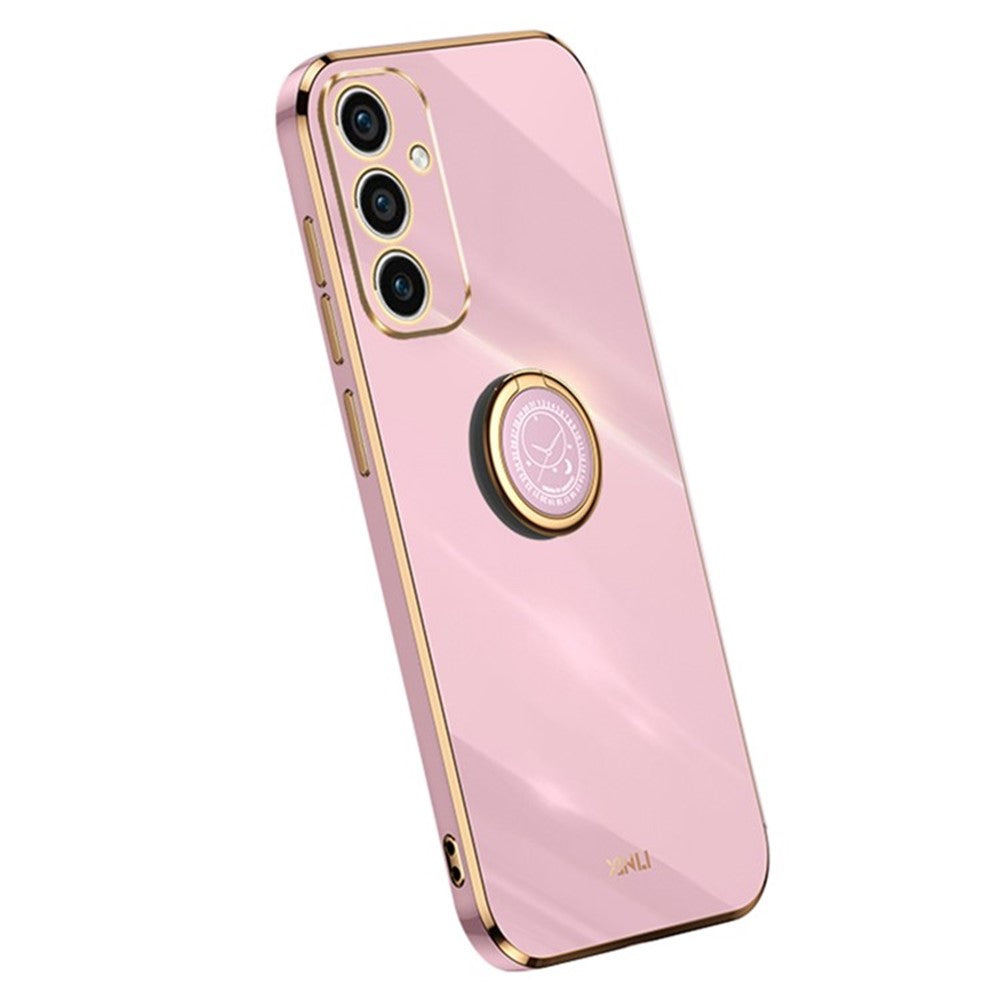 XINLI Til Samsung Galaxy A36 5G Cover Ring Kickstand Galvanisering TPU Telefoncover