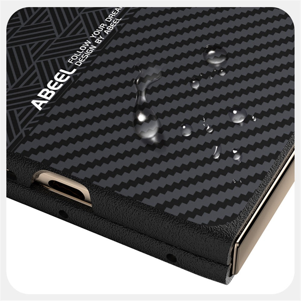 ABEEL For Huawei Mate X6 Magnetic Case PC + Aluminum Alloy + PU Leather Slim Phone Back Cover
