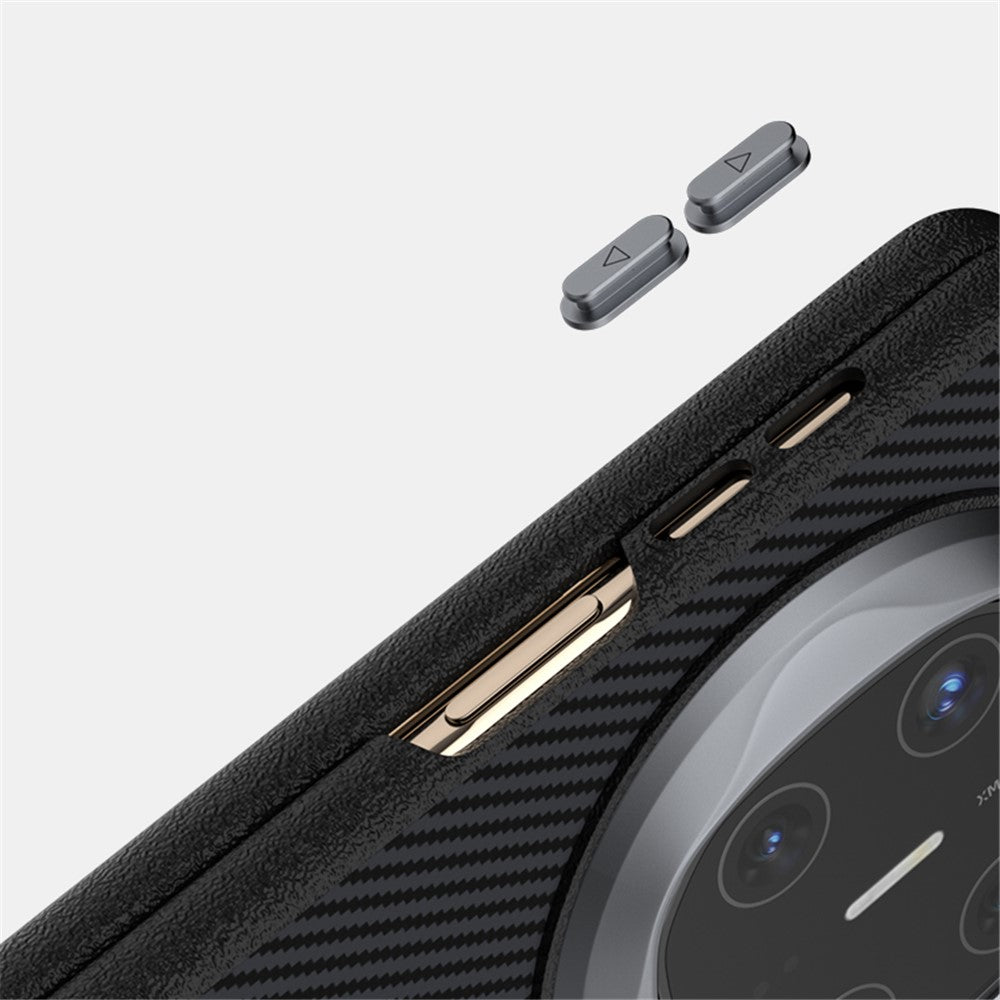 ABEEL For Huawei Mate X6 Magnetic Case PC + Aluminum Alloy + PU Leather Slim Phone Back Cover