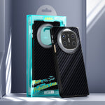 ABEEL For Huawei Mate X6 Magnetic Case Carbon Fiber Texture Back Cover