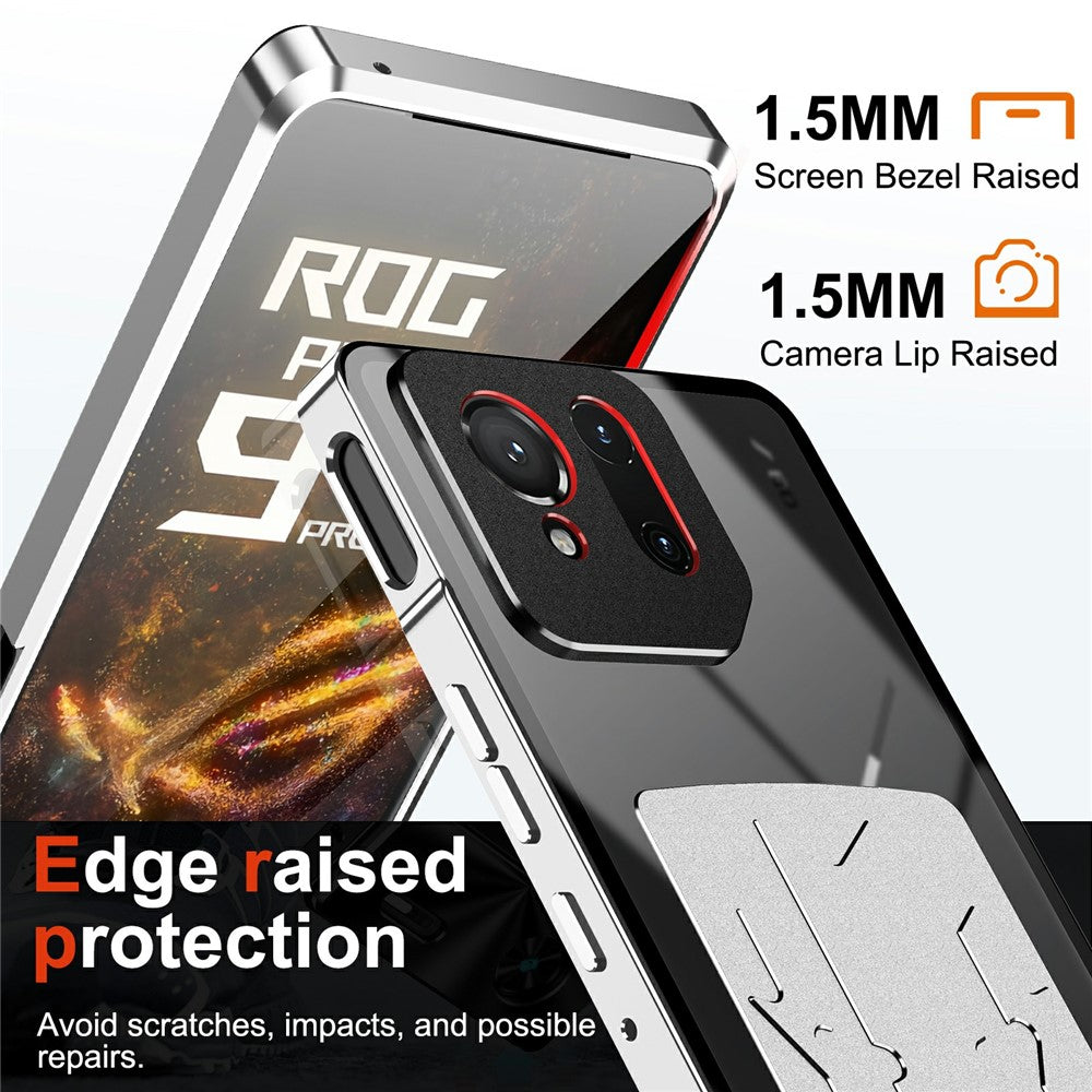 For Asus ROG Phone 9 5G / Phone 9 Pro 5G Case Heat Dissipation Metal Frame PC Phone Cover