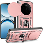 For Oppo Find X8 5G Case with Slide Camera Lid PC + TPU Kickstand Phone Cover