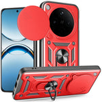 For Oppo Find X8 5G Case with Slide Camera Lid PC + TPU Kickstand Phone Cover