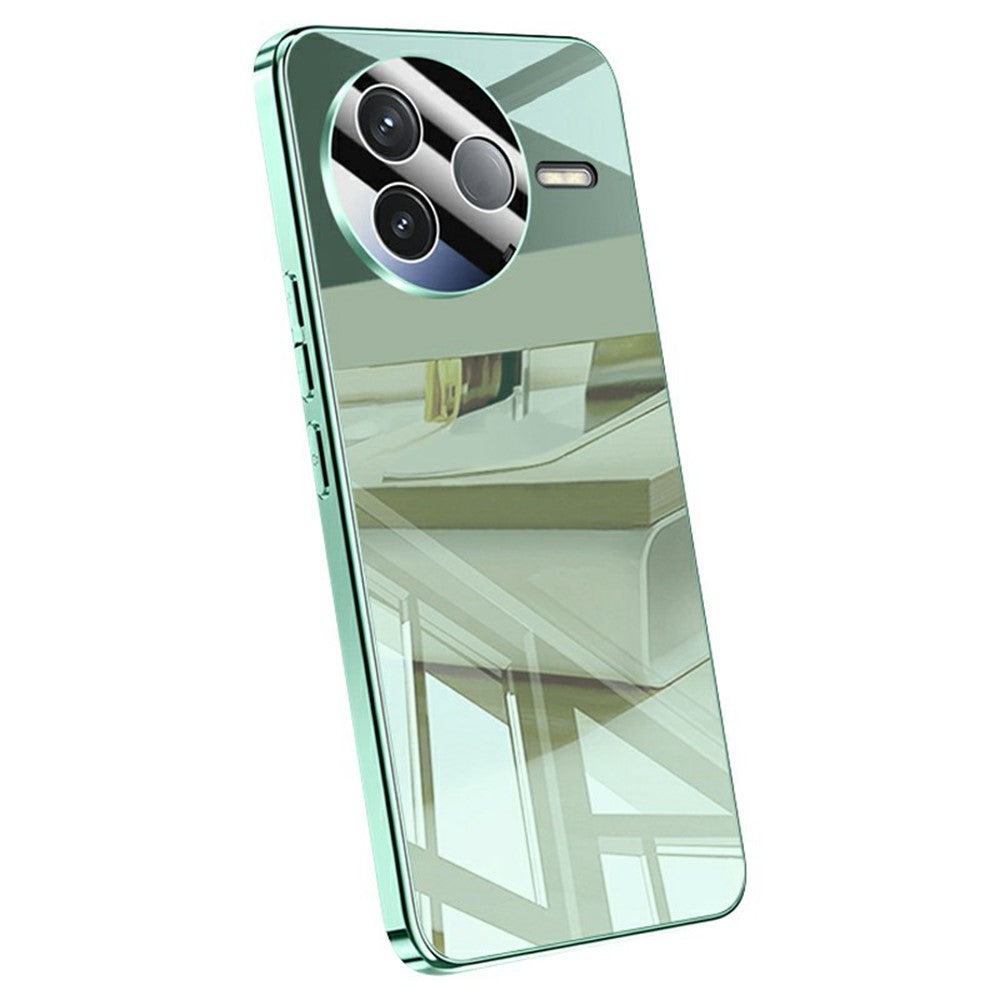 For Xiaomi Poco F7 Pro 5G / Redmi K80 5G Case Electroplating PC Phone Back Cover with Camera Lens Protector