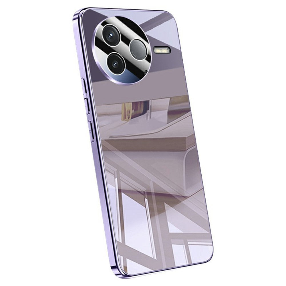 For Xiaomi Poco F7 Pro 5G / Redmi K80 5G Case Electroplating PC Phone Back Cover with Camera Lens Protector