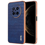 AZNS For Huawei Mate 70 Case Electroplating Crocodile Texture PU+TPU Phone Cover
