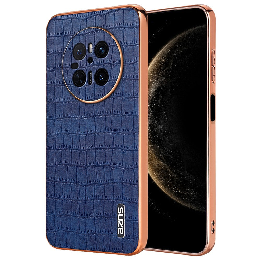 AZNS For Huawei Mate 70 Case Electroplating Crocodile Texture PU+TPU Phone Cover