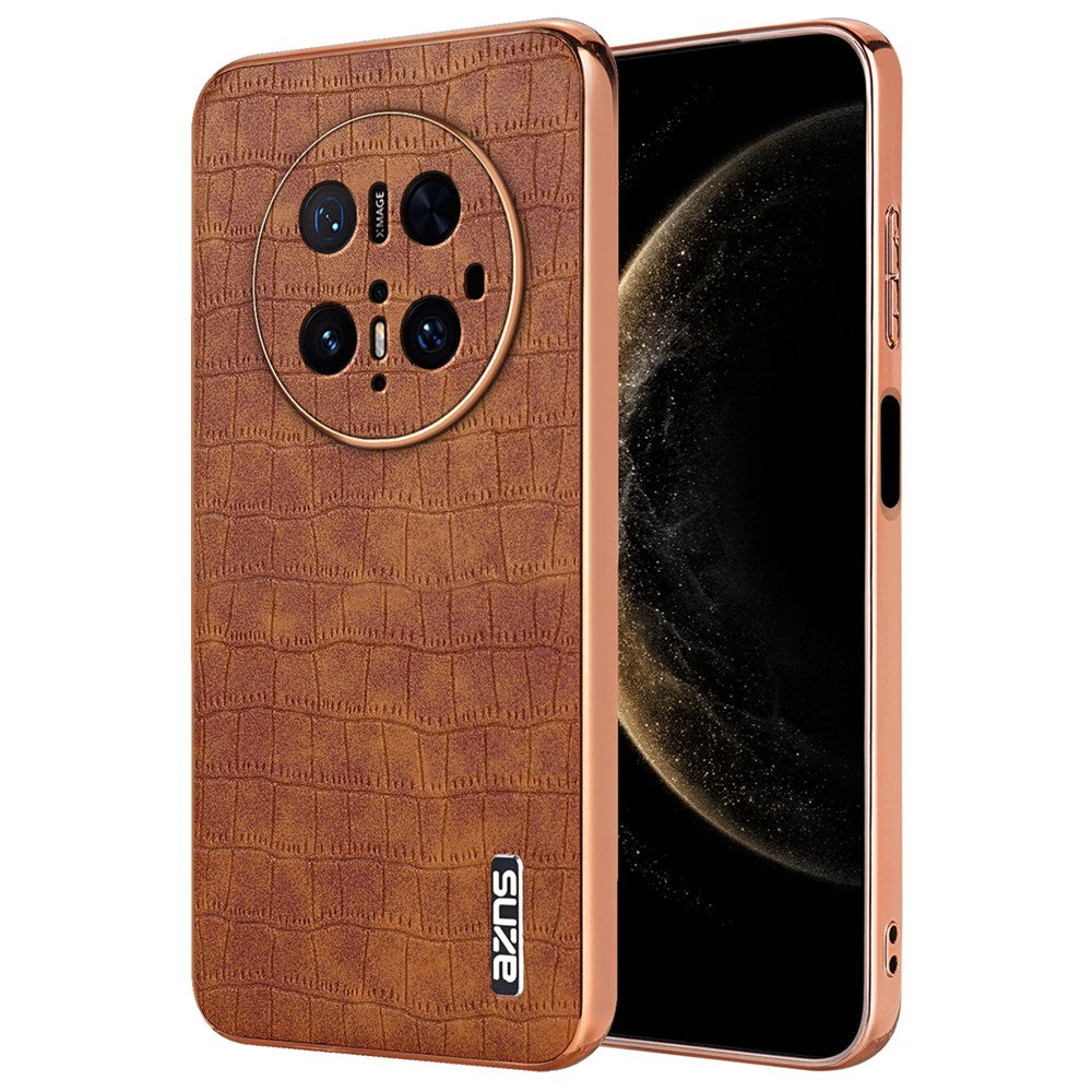 AZNS For Huawei Mate 70 Pro / 70 Pro+ Case Electroplating Crocodile Texture PU + TPU Phone Cover
