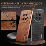 AZNS For Huawei Mate 70 Pro / 70 Pro+ Case Electroplating Crocodile Texture PU + TPU Phone Cover