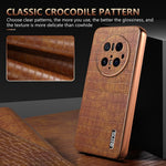 AZNS For Huawei Mate 70 Pro / 70 Pro+ Case Electroplating Crocodile Texture PU + TPU Phone Cover