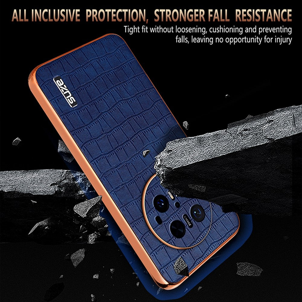 AZNS For Huawei Mate 70 Pro / 70 Pro+ Case Electroplating Crocodile Texture PU + TPU Phone Cover
