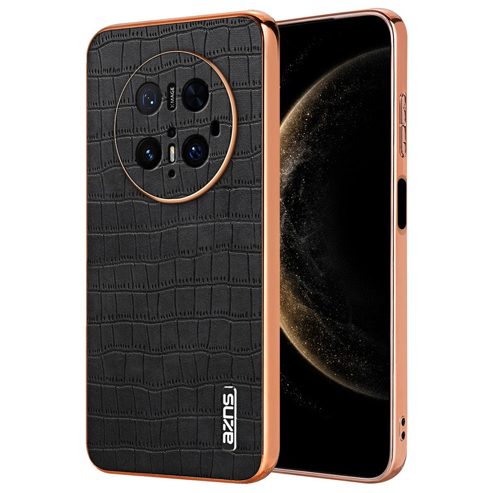 AZNS For Huawei Mate 70 Pro / 70 Pro+ Case Electroplating Crocodile Texture PU + TPU Phone Cover