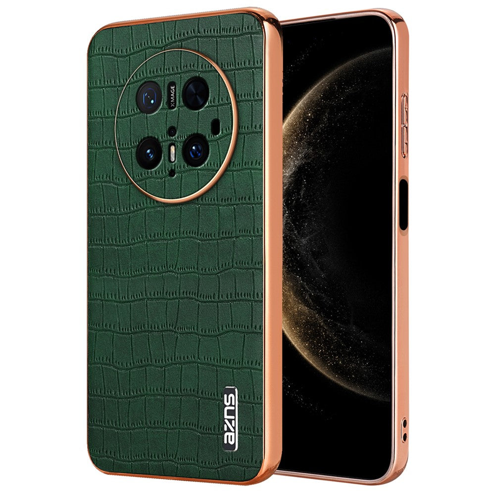 AZNS For Huawei Mate 70 Pro / 70 Pro+ Case Electroplating Crocodile Texture PU + TPU Phone Cover