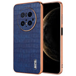 AZNS For Huawei Mate 70 Pro / 70 Pro+ Case Electroplating Crocodile Texture PU + TPU Phone Cover