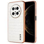 AZNS For Huawei Mate 70 Pro / 70 Pro+ Case Electroplating Crocodile Texture PU + TPU Phone Cover