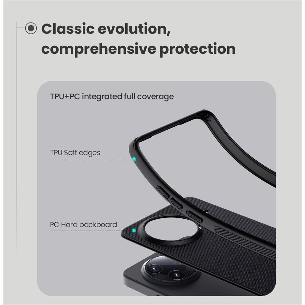 NILLKIN Frosted Shield Pro för Xiaomi Poco F7 Pro 5G / Redmi K80 5G Skal Magnetiskt Skal PC + TPU mobilskal