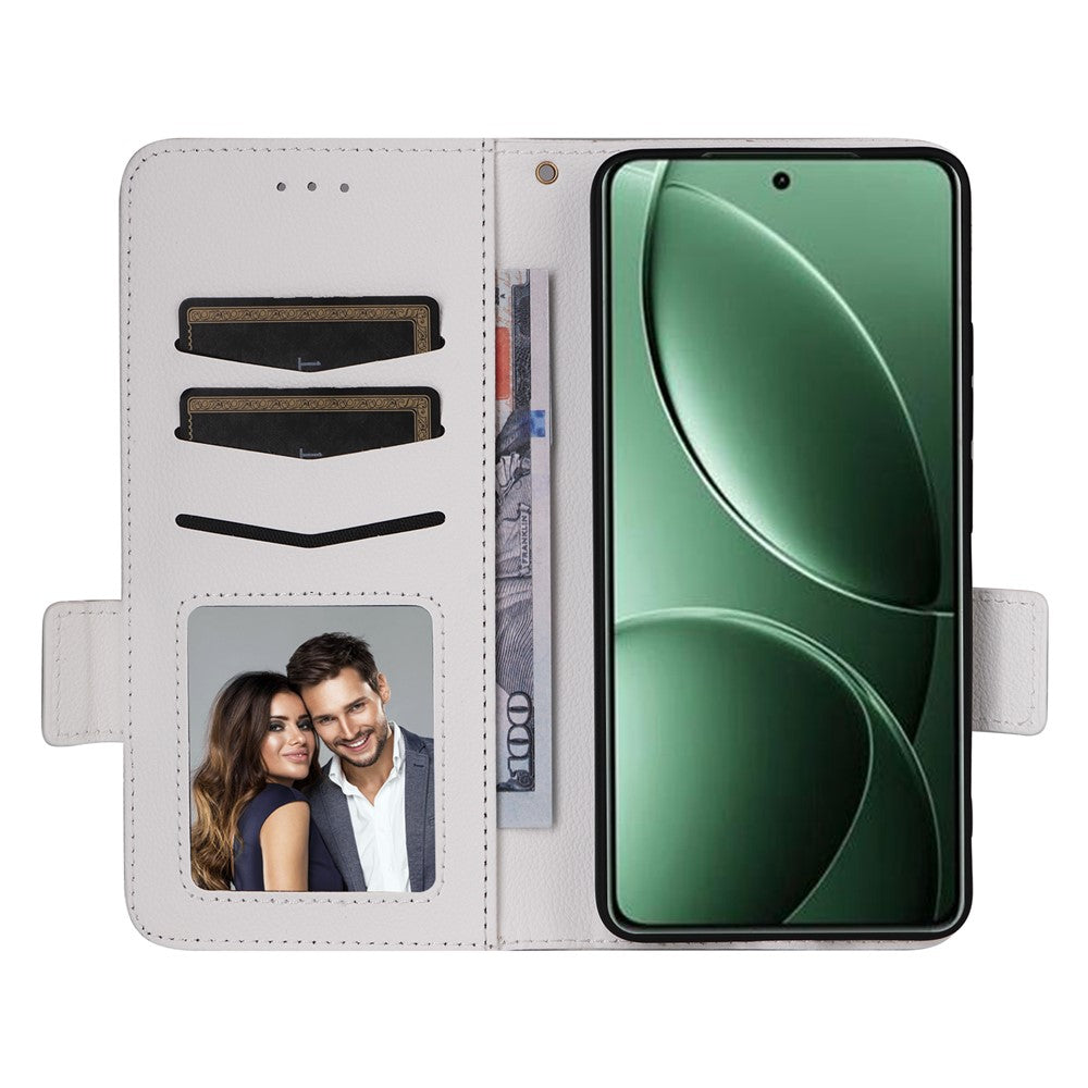 Xiaomi Redmi K80 5G / K80 Pro 5G / Poco F7 Pro 5G / Poco F7 Ultra 5G-cover med rem, litchitekstureret PU-læder og pungdesign
