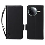 Xiaomi Redmi K80 5G / K80 Pro 5G / Poco F7 Pro 5G / Poco F7 Ultra 5G-cover med rem, litchitekstureret PU-læder og pungdesign
