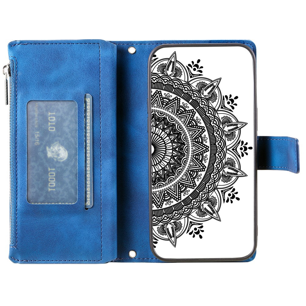 Style 006 For Xiaomi Redmi Note 14 5G Wallet Case PU Leather Phone Cover Mandala Flower Pattern