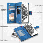 Style 006 For Xiaomi Redmi Note 14 5G Wallet Case PU Leather Phone Cover Mandala Flower Pattern