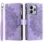Style 006 For Xiaomi Redmi Note 14 5G Wallet Case PU Leather Phone Cover Mandala Flower Pattern