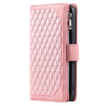 Style 005 For Xiaomi Redmi Note 14 5G Wallet Case Rhombus Stitching Line PU Leather Phone Cover