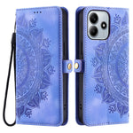 Style 016 For Xiaomi Redmi Note 14 5G Case Skin Feel Totem Imprinted Wallet Leather Phone Cover