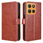 Motorola Moto G17 Power 4G / G17 4G / G15 4G / G15 Power 4G-skal, Crazy Horse-textur, PU-läder, plånboksfodral