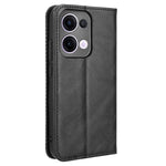 For Oppo Reno13 5G (Global) Leather Case Wallet Stand Retro Texture Phone Cover