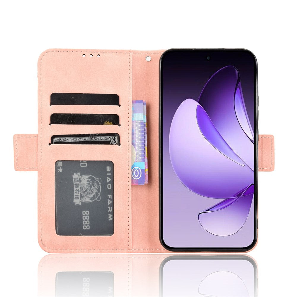 For Oppo Reno13 5G (Global) Leather Case Phone Wallet Cover with Multiple Card Slots