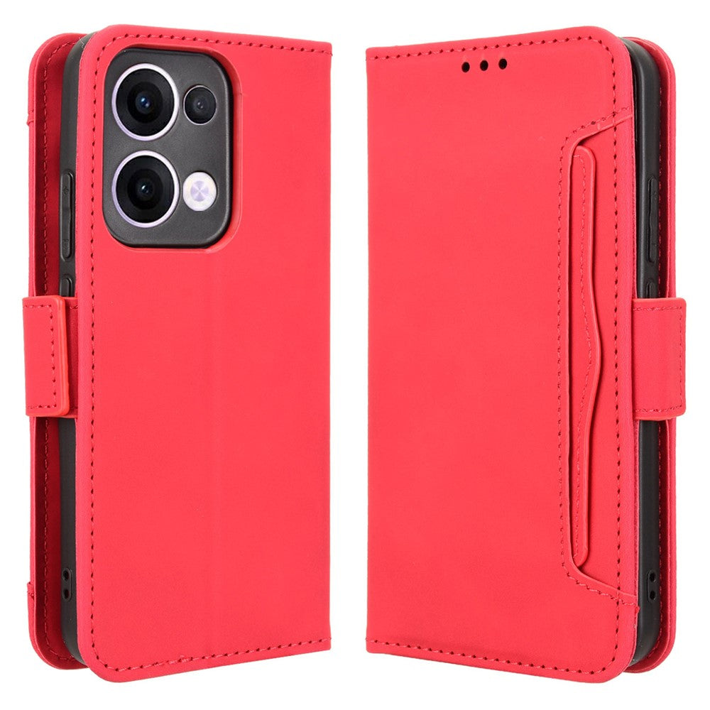 For Oppo Reno13 5G (Global) Leather Case Phone Wallet Cover with Multiple Card Slots