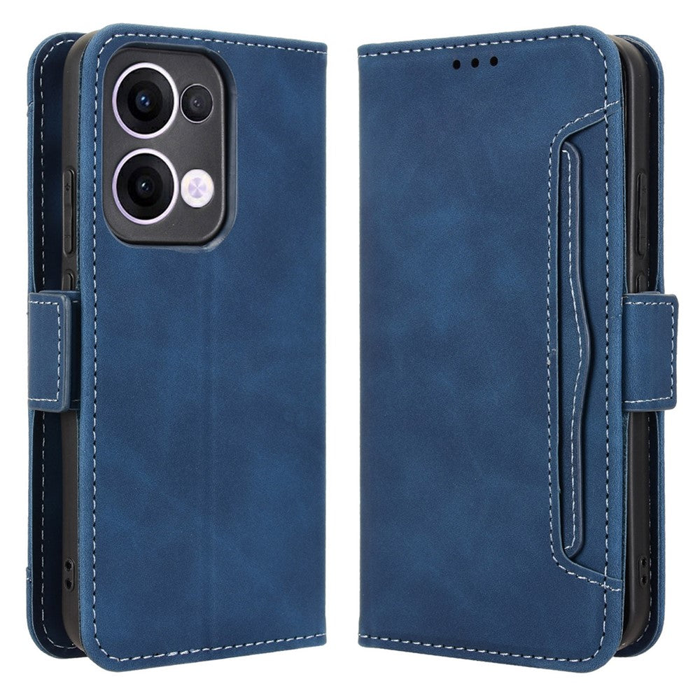 For Oppo Reno13 5G (Global) Leather Case Phone Wallet Cover with Multiple Card Slots