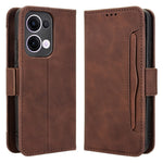 For Oppo Reno13 5G (Global) Leather Case Phone Wallet Cover with Multiple Card Slots