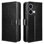 Oppo Reno13 5G (Global) Fodral Crazy Horse Texture PU Läder Plånboksfodral