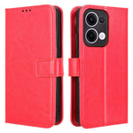 Oppo Reno13 5G (Global) Fodral Crazy Horse Texture PU Läder Plånboksfodral
