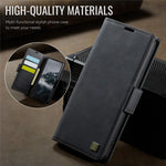 AUTSPACE For Samsung Galaxy S21 FE 5G Case  A11 RFID Blocking Retro Leather Cell Phone Wallet Cover