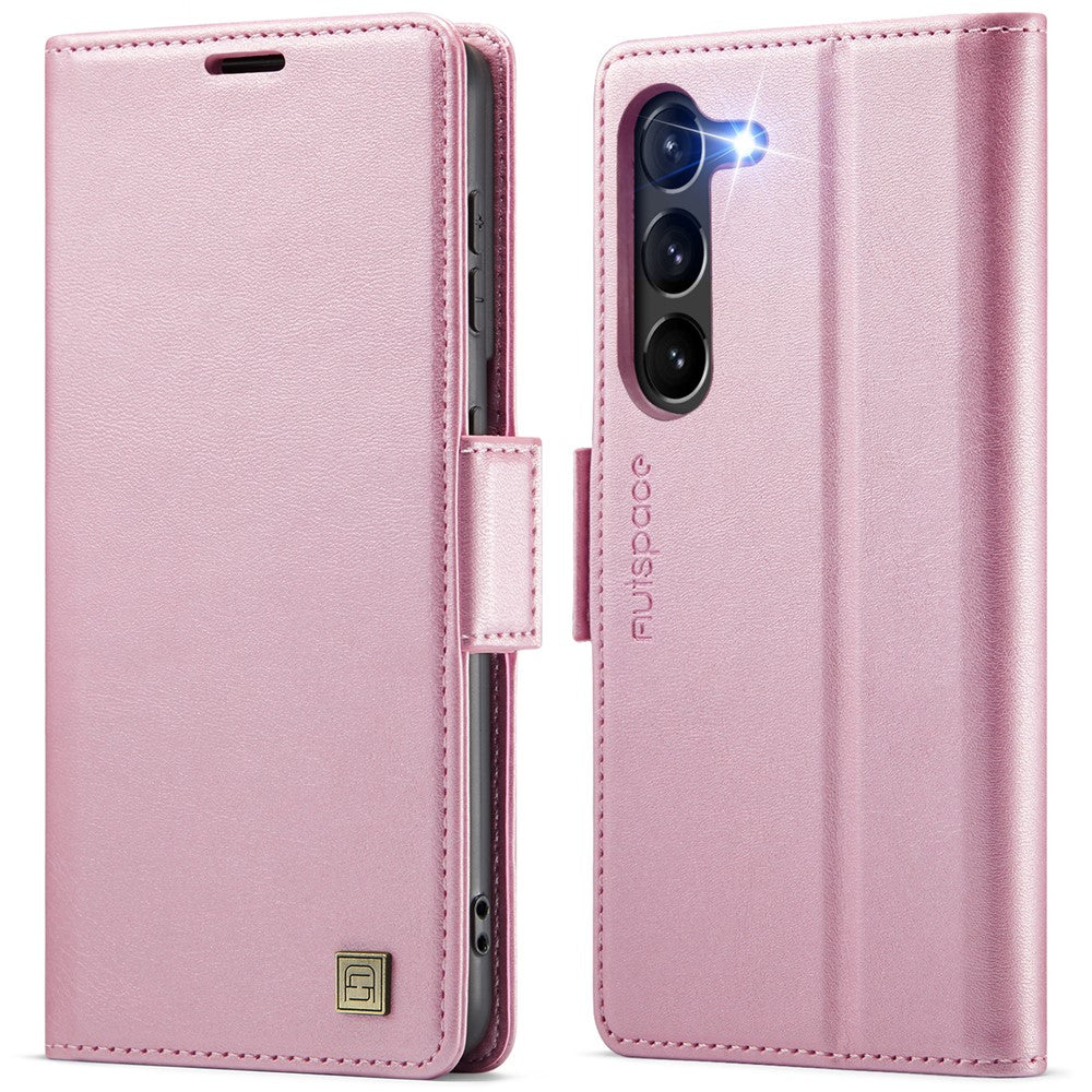AUTSPACE til Samsung Galaxy S23 cover A11 RFID-blokerende retro læder pung cover til mobiltelefon