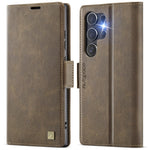 AUTSPACE For Samsung Galaxy S24 Ultra Case  A11 RFID Blocking Retro Leather Cell Phone Wallet Cover